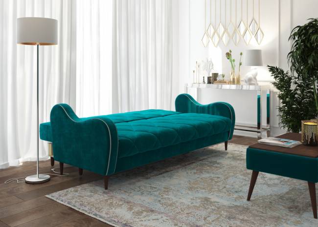 Диван Ergonomic Vision, ткань-велюр Forest 562 Голубой Диван Ergonomic Vision, ткань-велюр Forest 562 Голубой