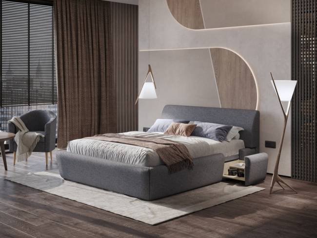 Кровать Concept с выдвижными тумбами Кровать Concept с выдвижными тумбами