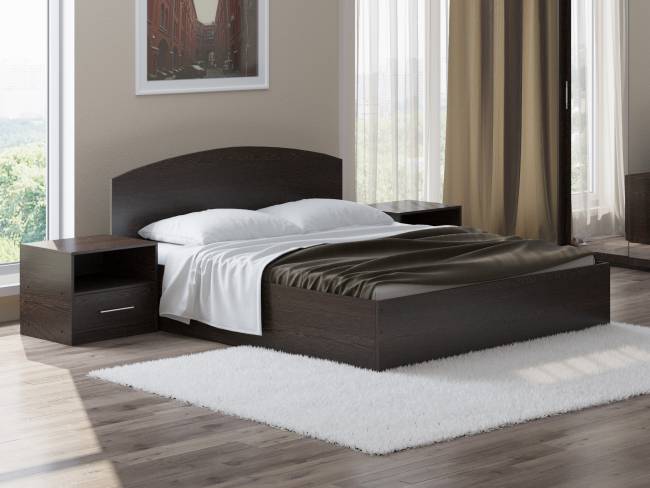 Кровать Этюд с подъёмным механизмом, цвет: Дуб Венге Кровать Этюд с подъёмным механизмом, цвет: Дуб Венге