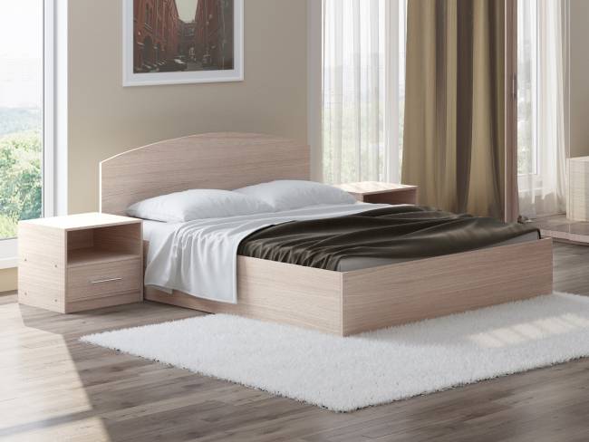 Кровать Этюд с подъёмным механизмом, цвет: Ясень Шимо светлый Кровать Этюд с подъёмным механизмом, цвет: Ясень Шимо светлый