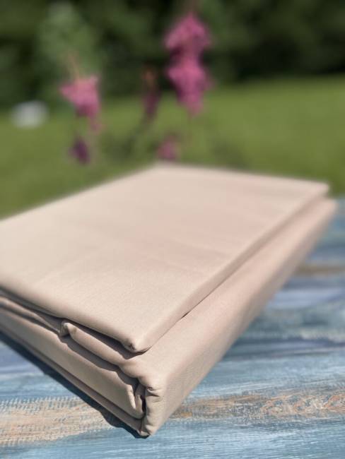 Комплект постельного белья из хлопка Кремовый Комплект постельного белья из хлопка Кремовый