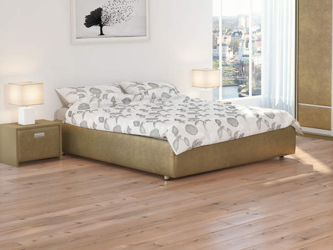 Кровать Como 1 Base, цвет: Экокожа Золото Кровать Como 1 Base, цвет: Экокожа Золото