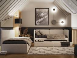 Кровать Bruno с подъемным механизмом